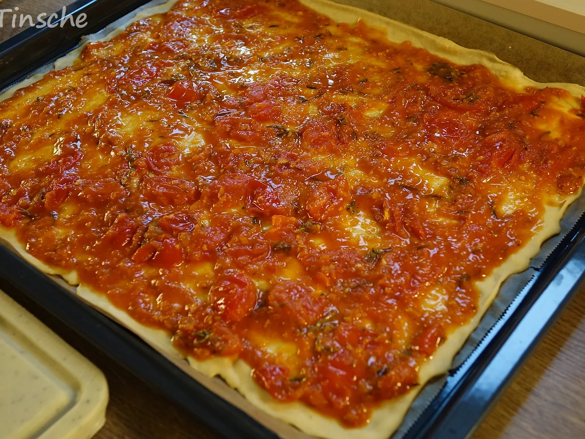 Knusprige Hähnchen-Paprika-Pizza - Rezept - Bild Nr. 6629