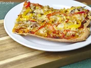 Knusprige Hähnchen-Paprika-Pizza - Rezept - Bild Nr. 6640