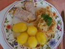 Pellkartoffeldrillinge mit Brägenwurst und pikanten Sauerkraut - Rezept - Bild Nr. 2