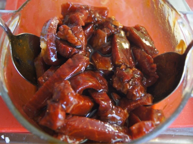 Chinesisches Rindfleisch mit Gemüse und Basmati Reis - Rezept - Bild Nr. 7