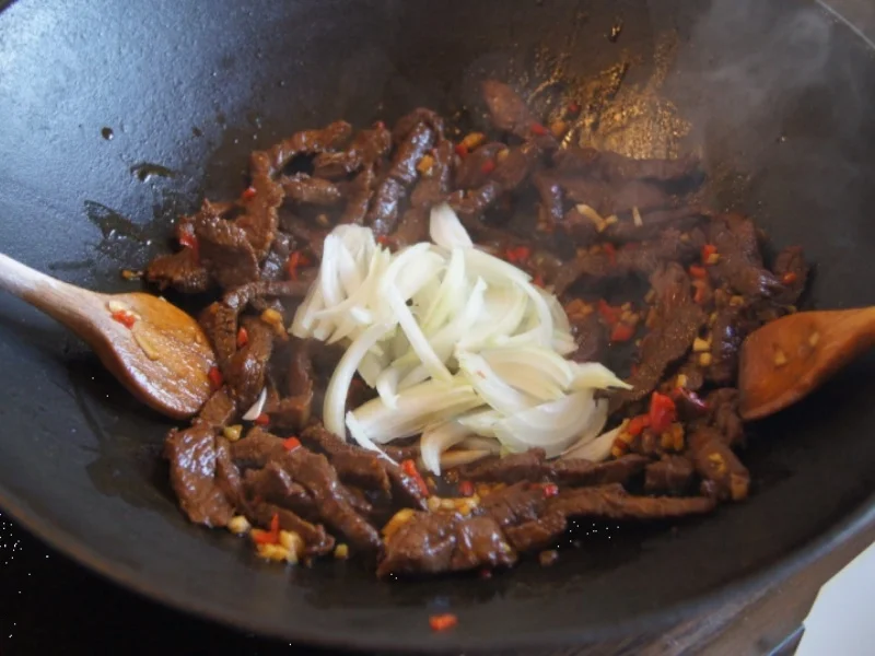 Chinesisches Rindfleisch mit Gemüse und Basmati Reis - Rezept - Bild Nr. 10