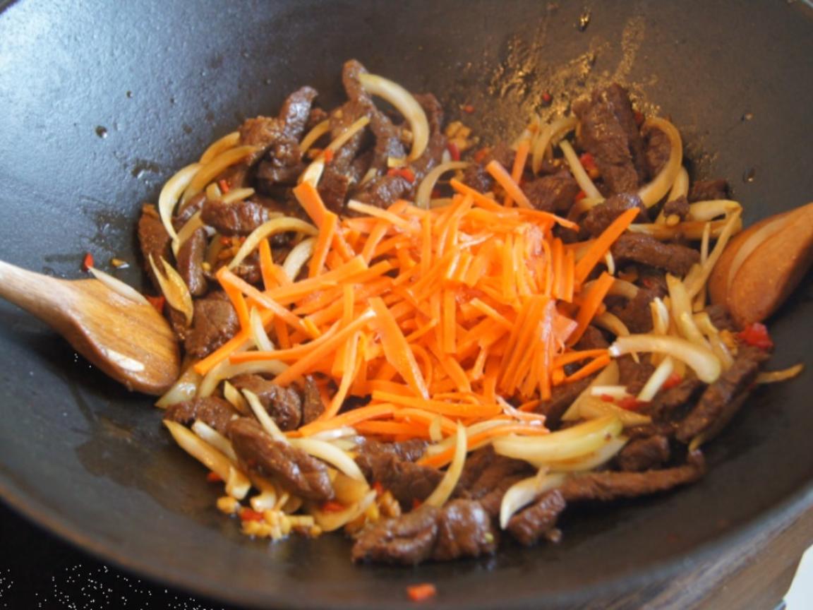 Chinesisches Rindfleisch mit Gemüse und Basmati Reis - einfach - von ...