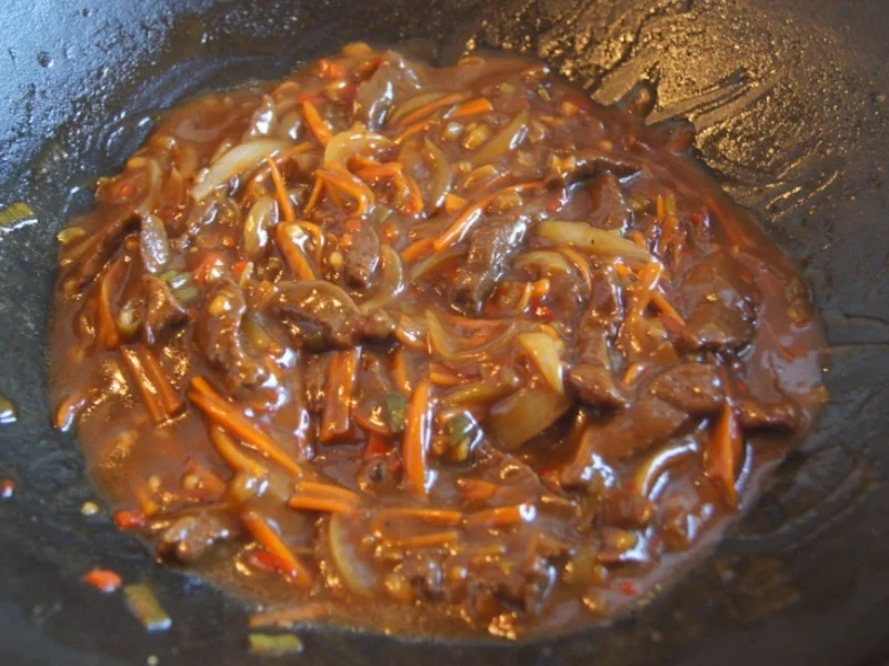 Chinesisches Rindfleisch mit Gemüse und Basmati Reis - Rezept - Bild Nr. 14