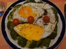 Spiegeleier auf gedämpften Brokkoli - Rezept - Bild Nr. 2