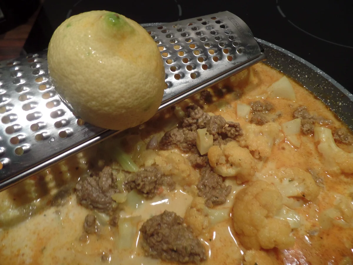 Blumenkohl-Hackfleisch-Curry mit Reis - Rezept - Bild Nr. 6642