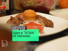 Namibisches Rinderhüftsteak (Kanapa) an "Fat Cakes" (Hefegebäck) und Tomatensoße - Rezept - Bild Nr. 2