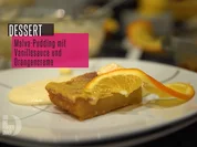 Malva-Pudding mit Vanillesoße und Orangencreme - Rezept - Bild Nr. 2