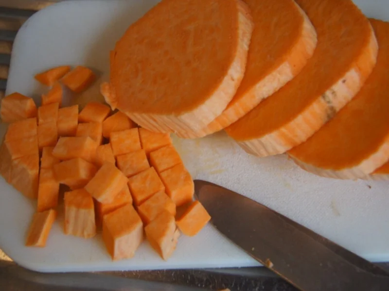 Rezept: Schlemmerfilet mit Süßkartoffelstampf und Zuckerschoten Bild Nr. 6645 Schlemmerfilet mit Süßkartoffelstampf und Zuckerschoten - Rezept - Bild Nr. 6645