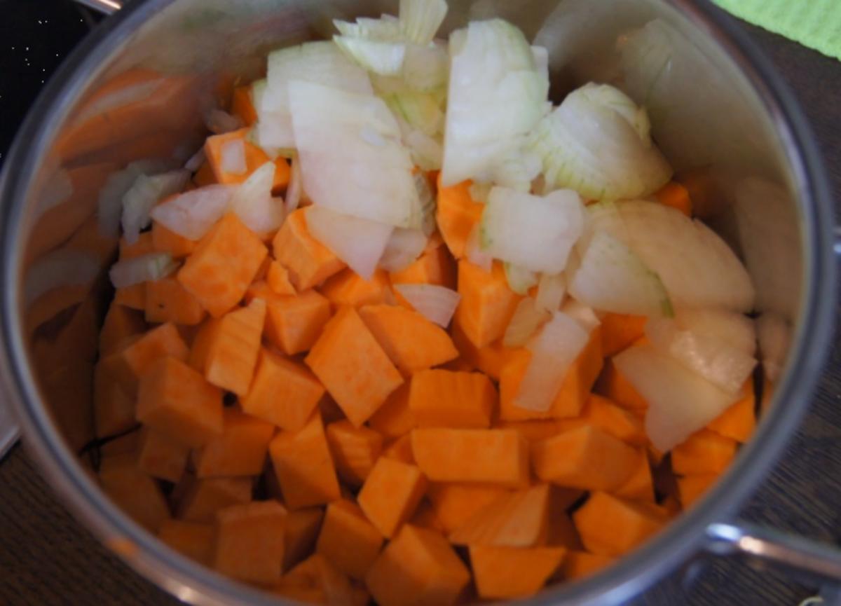 Schlemmerfilet mit Süßkartoffelstampf und Zuckerschoten - Rezept - Bild Nr. 6646