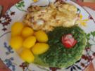 Schinken-Rührei mit Würz-Spinat und Drillingen - Rezept - Bild Nr. 2