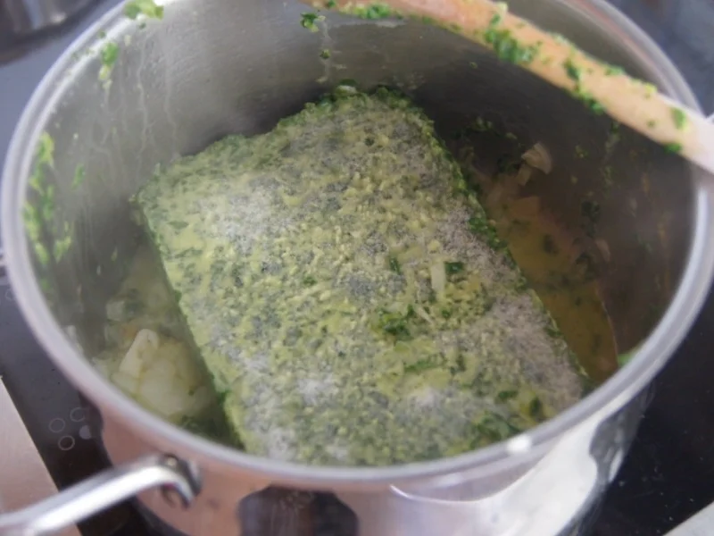 Schinken-Rührei mit Würz-Spinat und Drillingen - Rezept - Bild Nr. 13