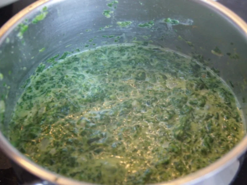 Schinken-Rührei mit Würz-Spinat und Drillingen - Rezept - Bild Nr. 15