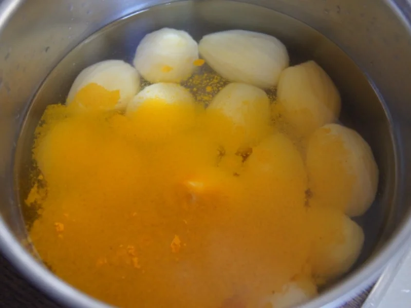 Schinken-Rührei mit Würz-Spinat und Drillingen - Rezept - Bild Nr. 16