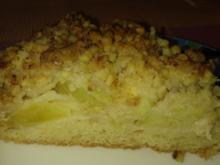 Apfelkuchen mit Mandel-Marzipan Streusel - Rezept - Bild Nr. 6645
