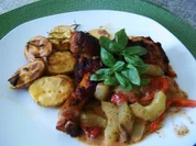 Hähnchenunterkeulen aus den Ofen mit Ofenkartoffeln - Rezept - Bild Nr. 6647