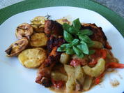 Hähnchenunterkeulen aus den Ofen mit Ofenkartoffeln - Rezept - Bild Nr. 6647