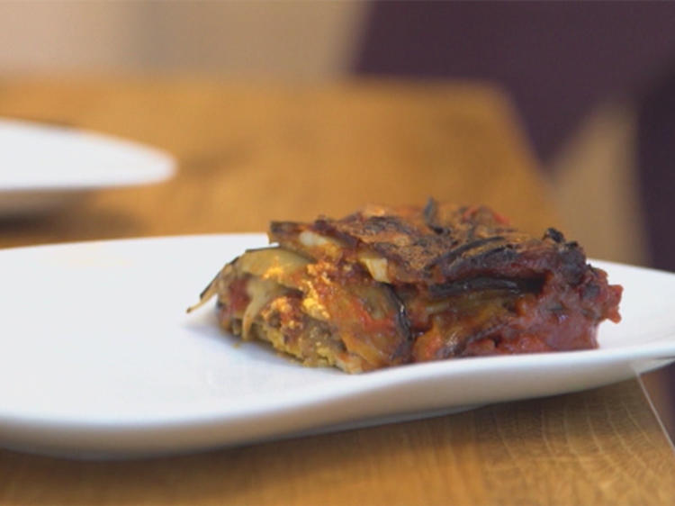 Parmigiana di Melanzane Auberginenauflauf mit Rucolasalat - einfach ...