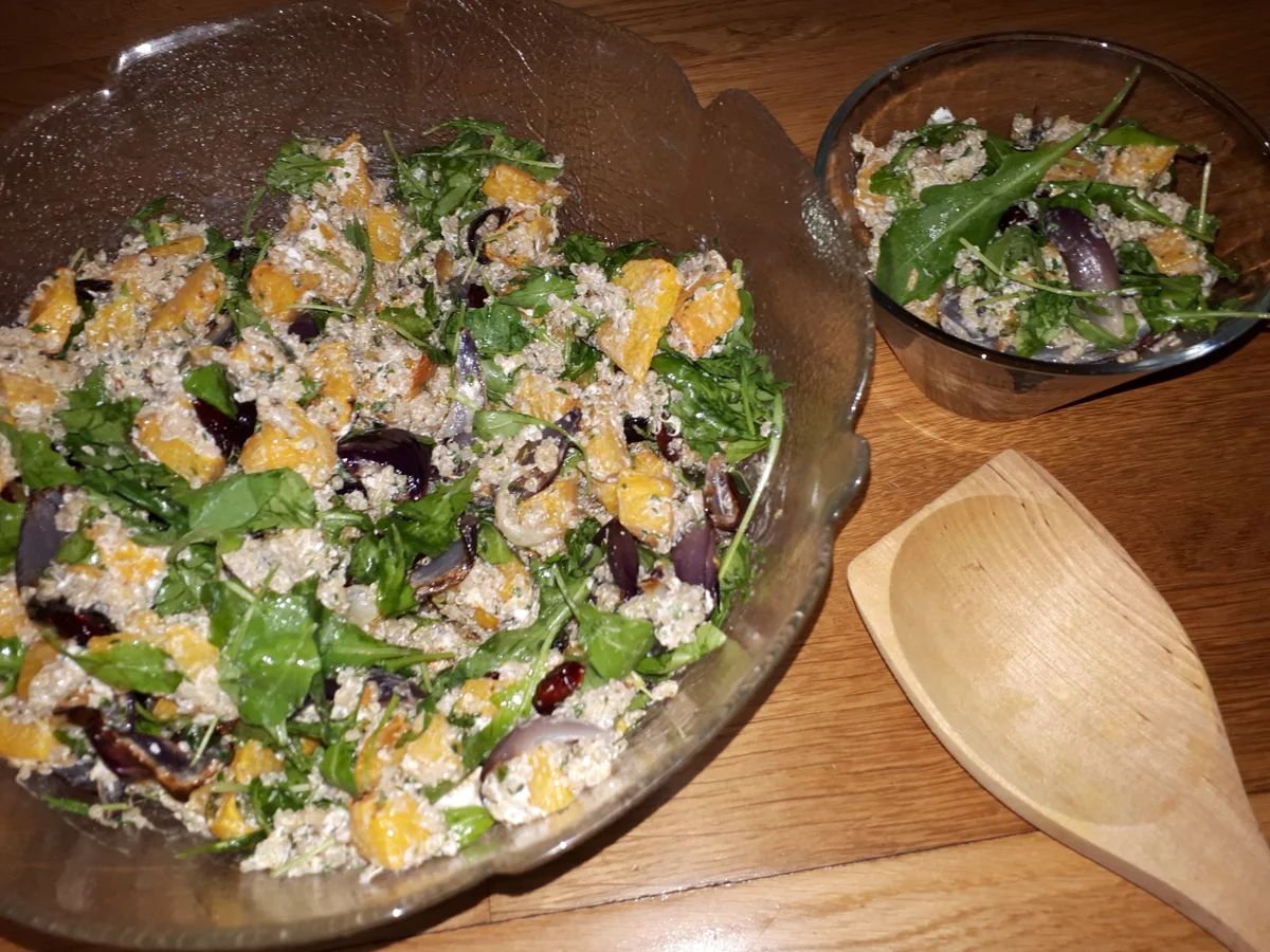 Rezept: BiNe` S WINTERSALAT MIT KÜRBIS Bild Nr. 6662 BiNe` S WINTERSALAT MIT KÜRBIS - Rezept - Bild Nr. 6662