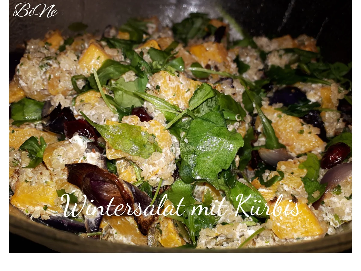 Rezept: BiNe` S WINTERSALAT MIT KÜRBIS Bild Nr. 6658 BiNe` S WINTERSALAT MIT KÜRBIS - Rezept - Bild Nr. 6658