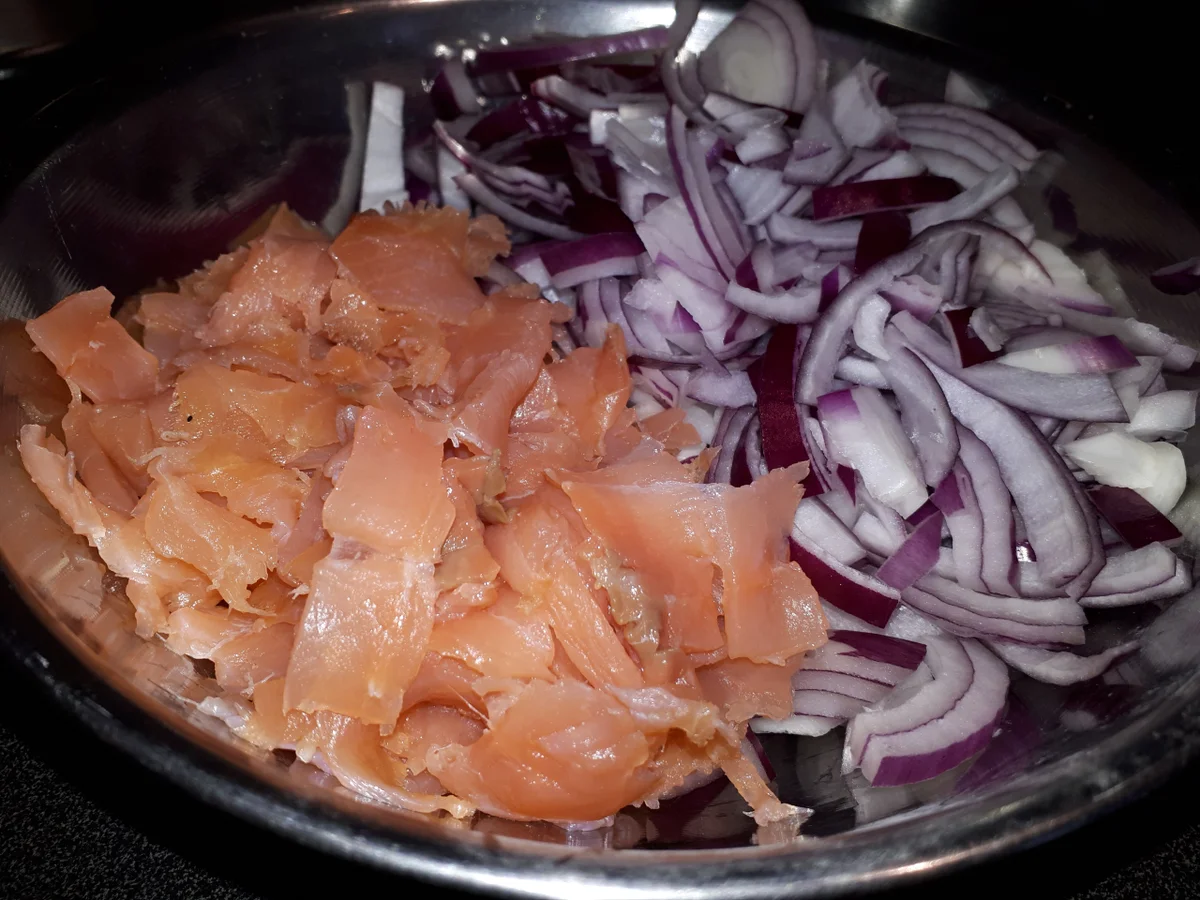 BiNe ` S FLAMMKUCHEN MIT LACHS - Rezept - Bild Nr. 4