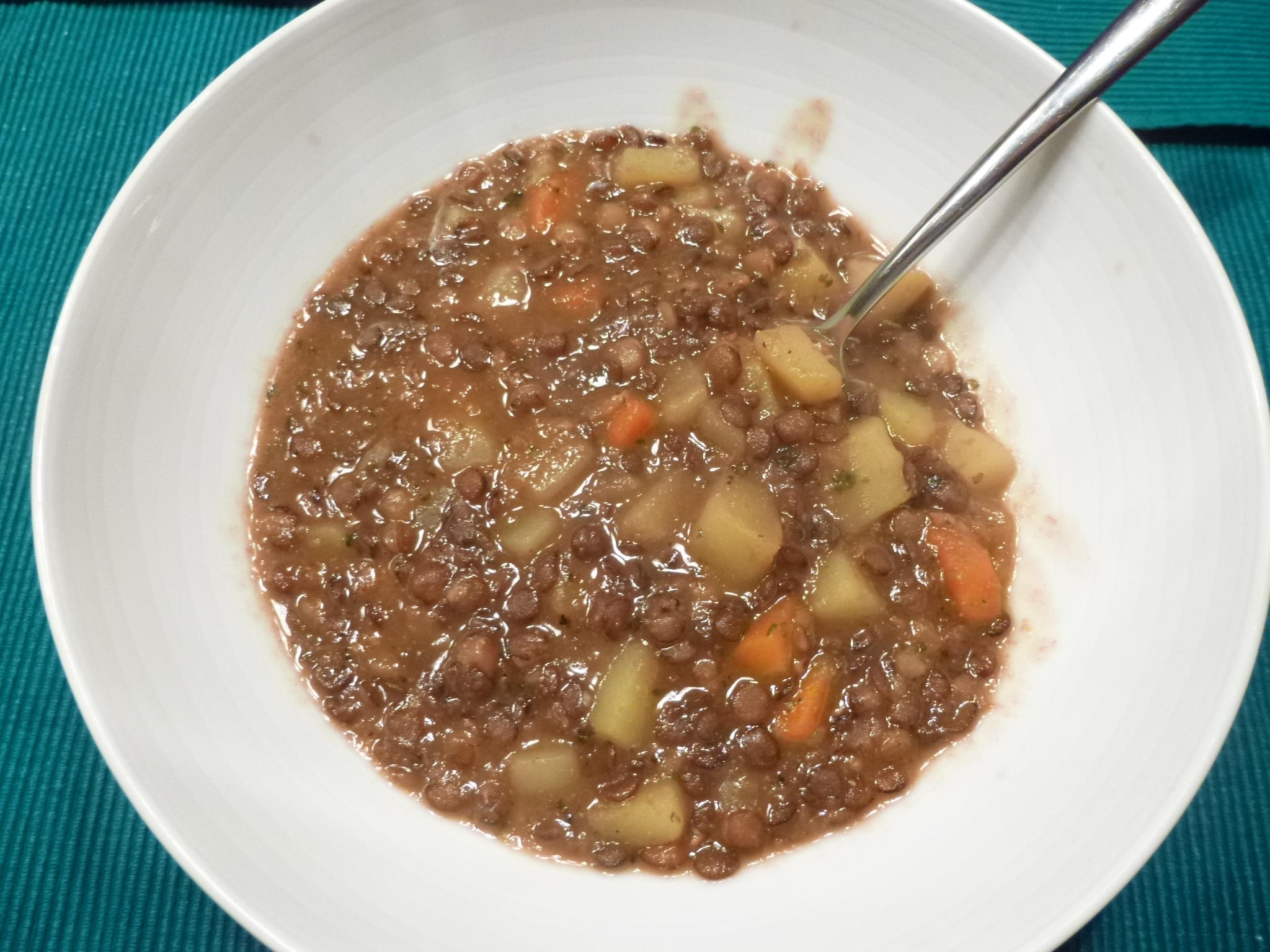 Linsensuppe mit Kassler