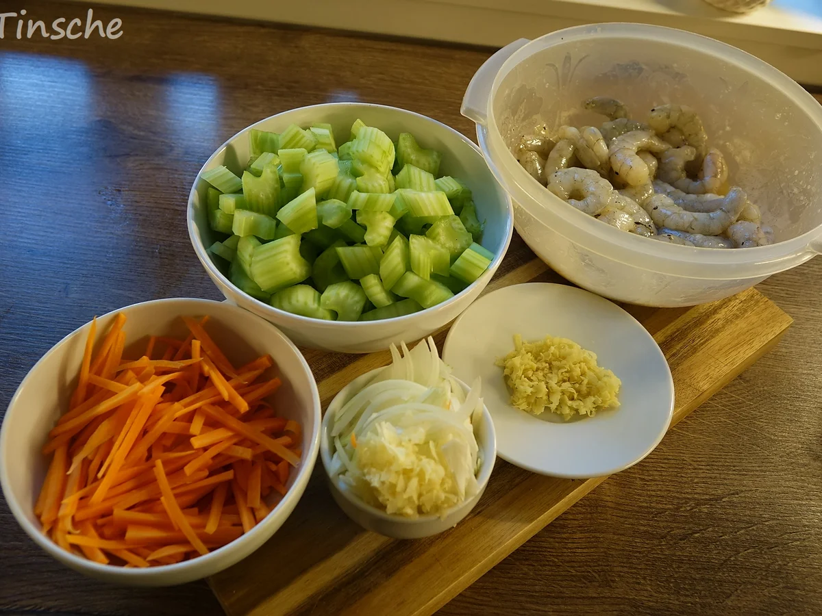 Garnelen-Sellerie-Wok - Rezept - Bild Nr. 6659
