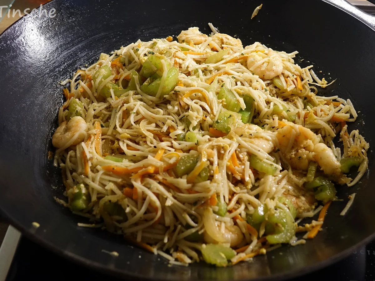 Garnelen-Sellerie-Wok - Rezept - Bild Nr. 6662