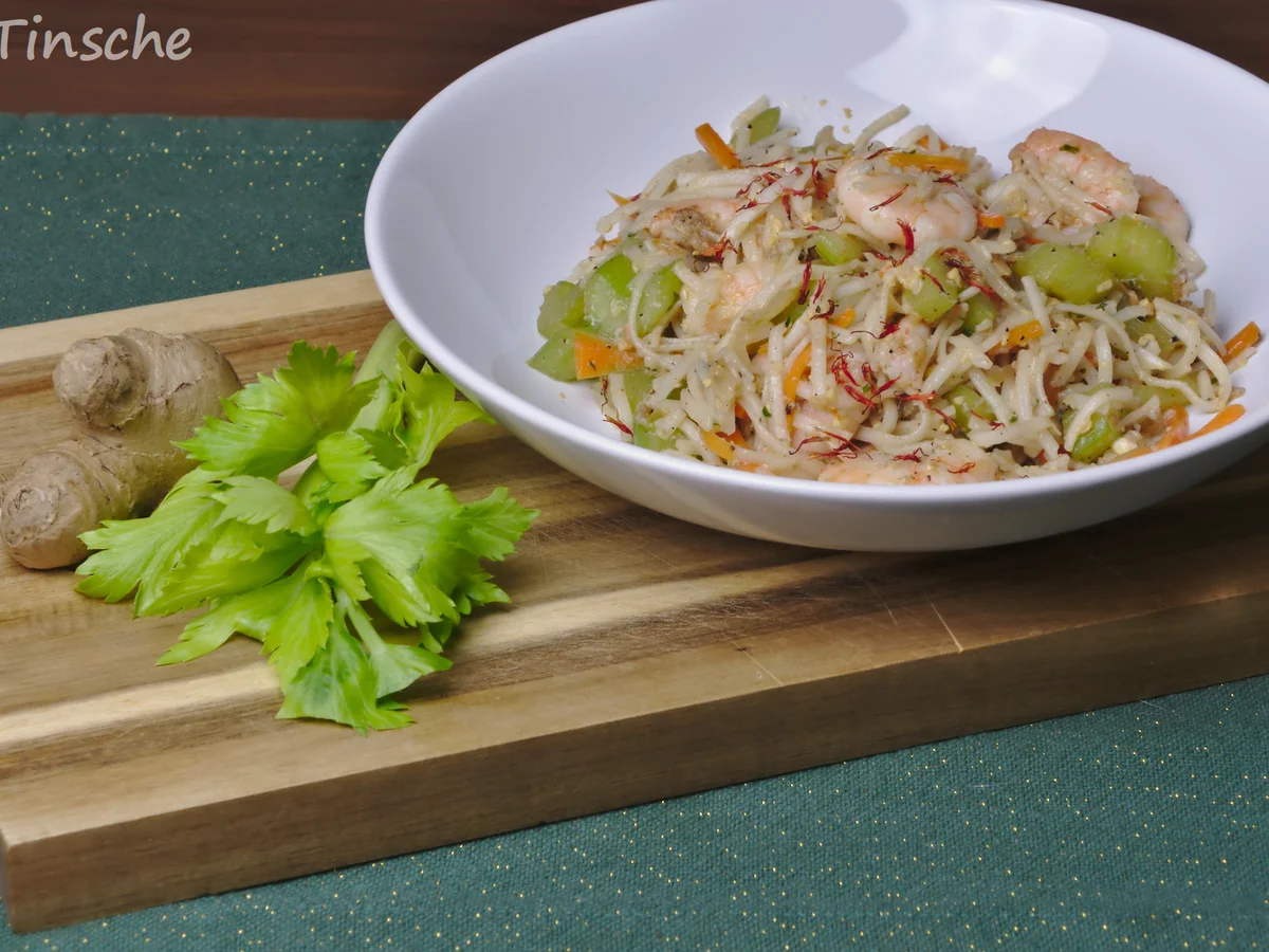 Garnelen-Sellerie-Wok - Rezept - Bild Nr. 6664