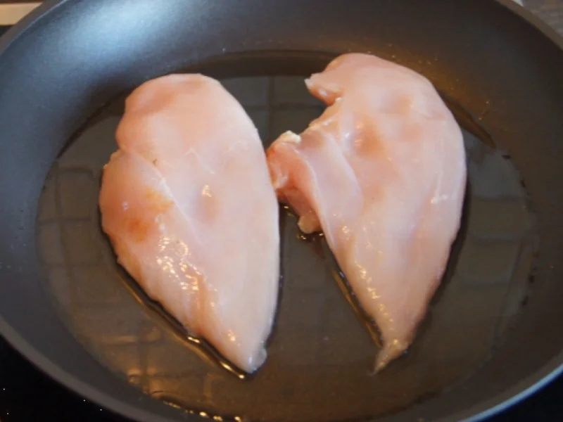 Hähnchenbrustfilet mit Kürbis-Sellerie-Stampf und Champignons - Rezept - Bild Nr. 6683