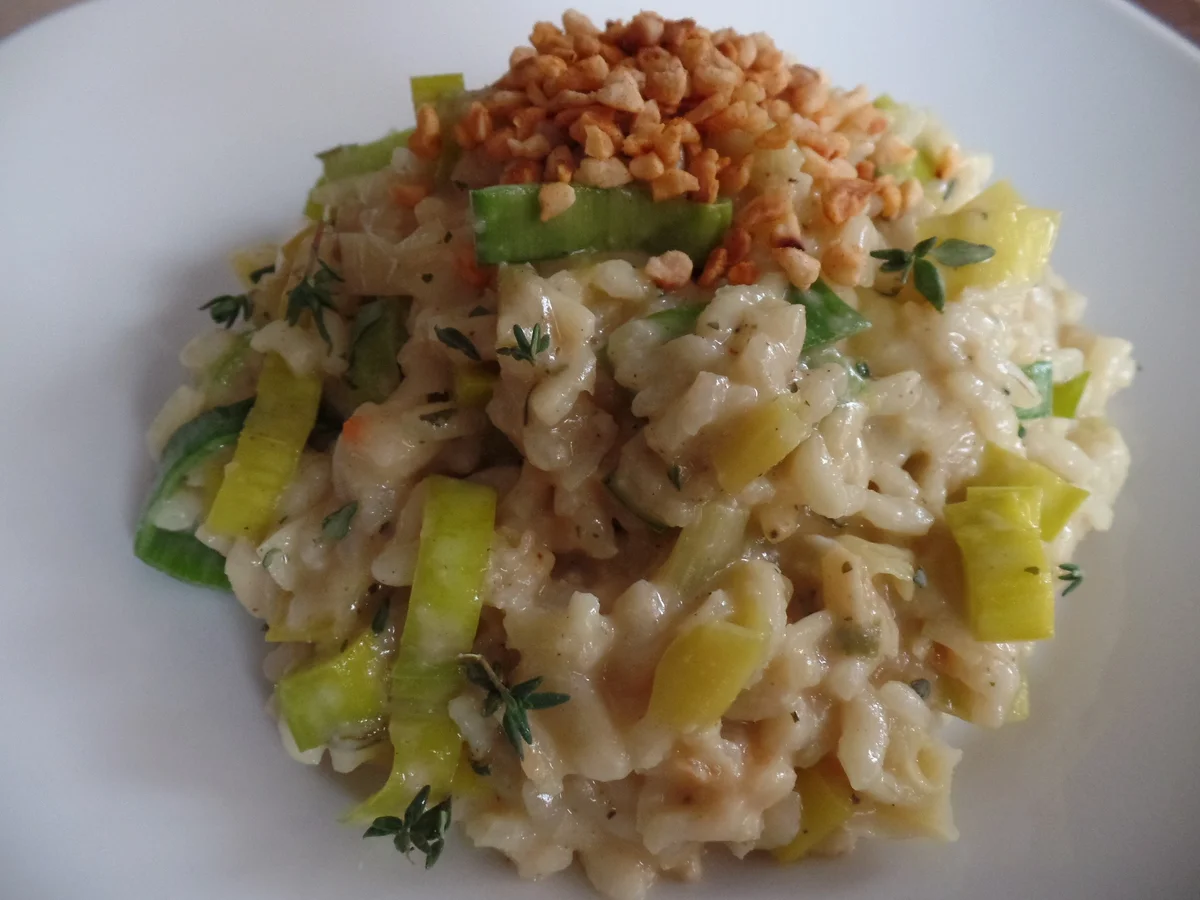 Rezept: Lauch-Risotto mit Haselnüssen Bild Nr. 6685 Lauch-Risotto mit Haselnüssen - Rezept - Bild Nr. 6685