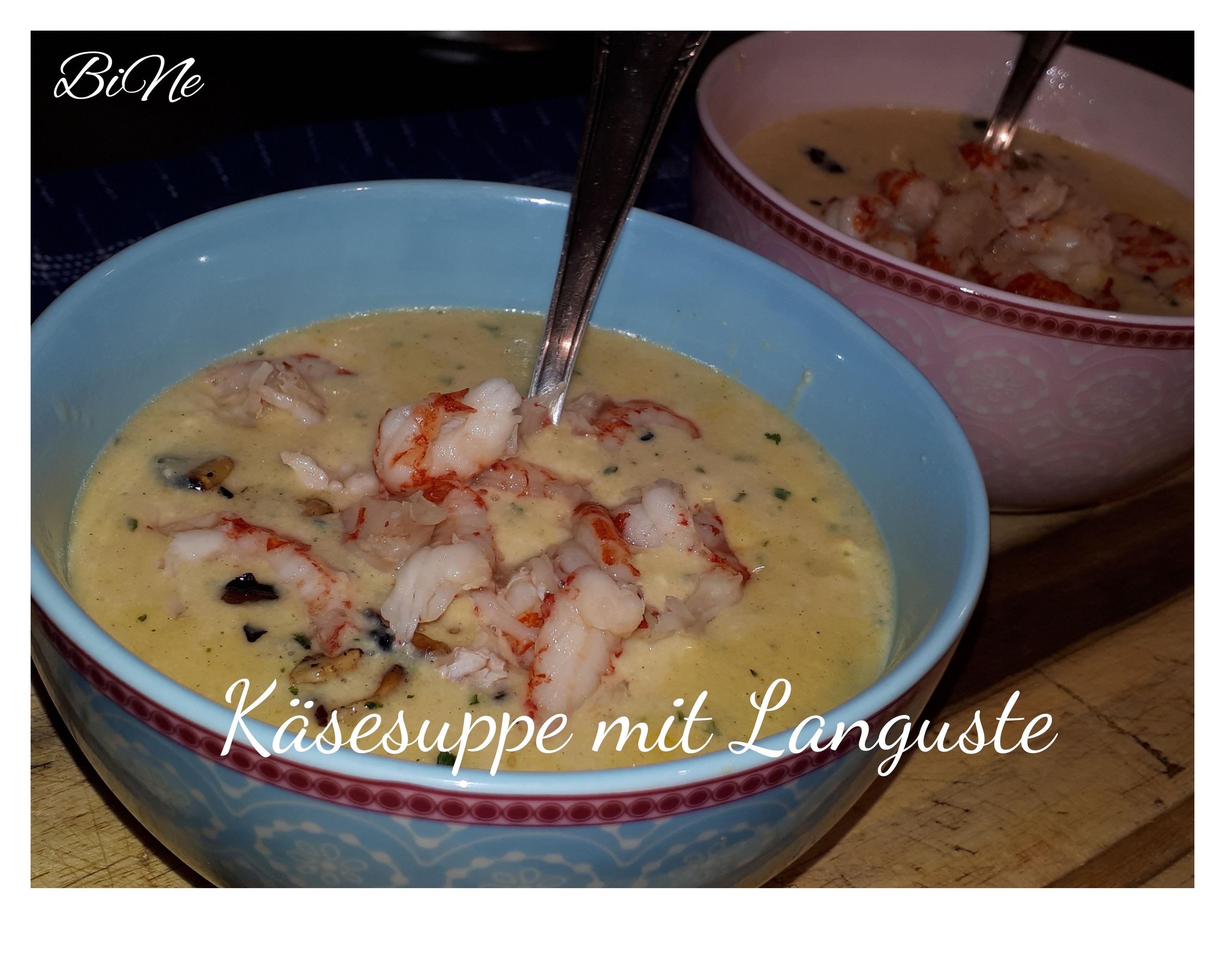 Bilder für BiNe` S KÄSESUPPE MIT LANGUSTE - Rezept