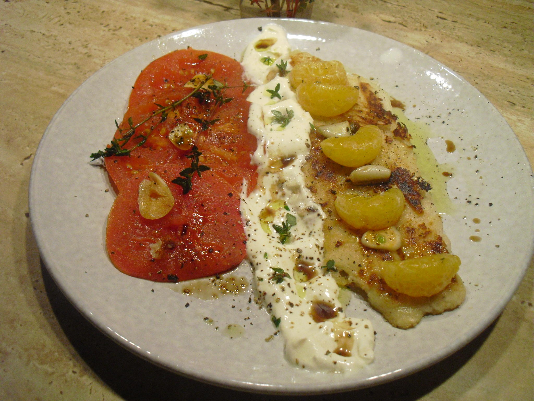 Bilder für Fischfilet an angemachter Creme fráiche - Rezept