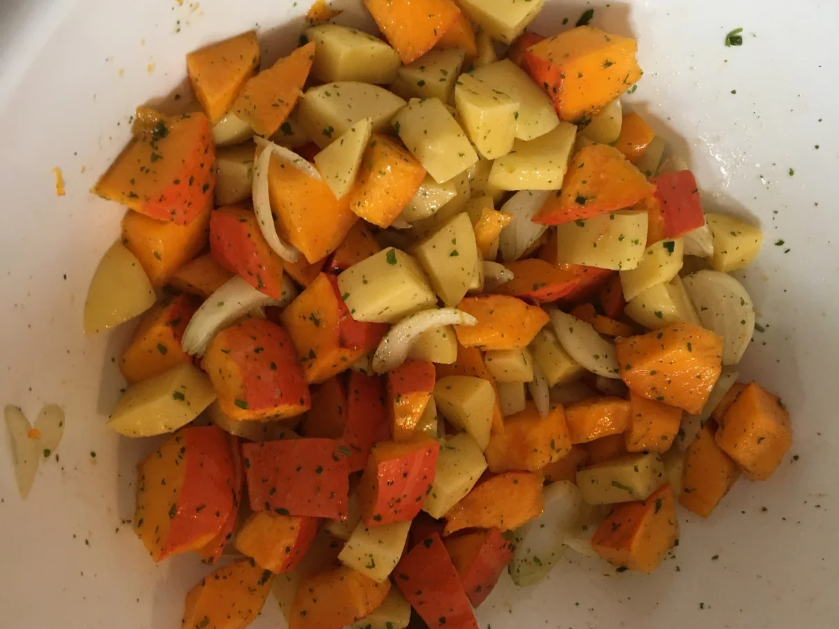 Kürbis-Kartoffel-Blech - Rezept - Bild Nr. 6692