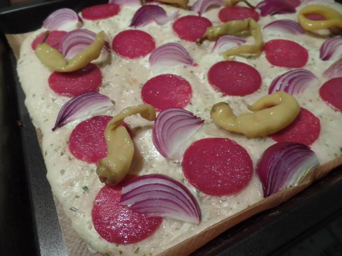 Rezept: Flammkuchen Diavolo Bild Nr. 6714 Flammkuchen Diavolo - Rezept - Bild Nr. 6714