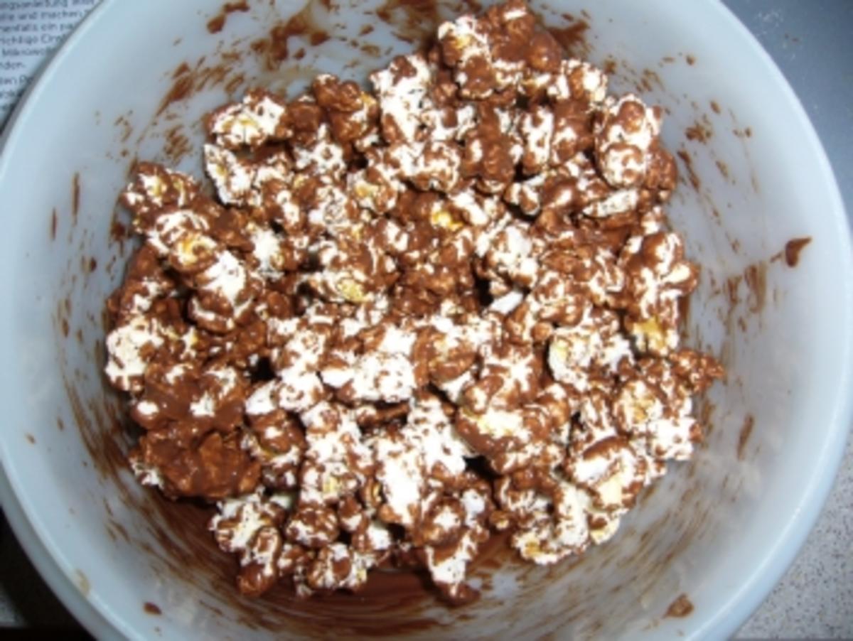 Snack süß: Popcorn badet in Schokolade - Rezept - Bild Nr. 5