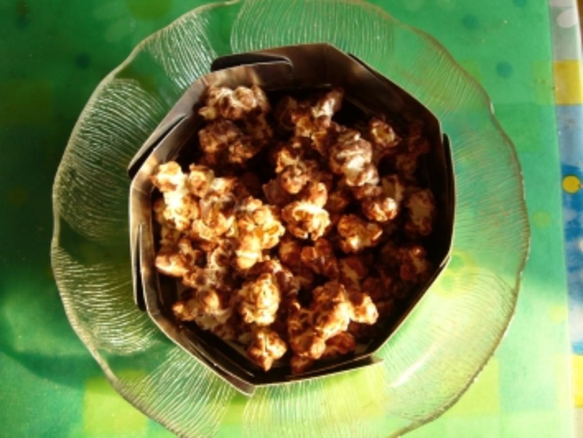 Snack süß: Popcorn badet in Schokolade - Rezept - Bild Nr. 2