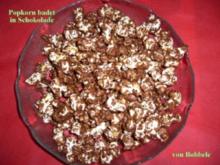 Snack süß: Popcorn badet in Schokolade - Rezept