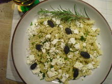 Nudeln,Feta, echte schwarze Oliven mit Kern u. Thymian - Rezept - Bild Nr. 6714