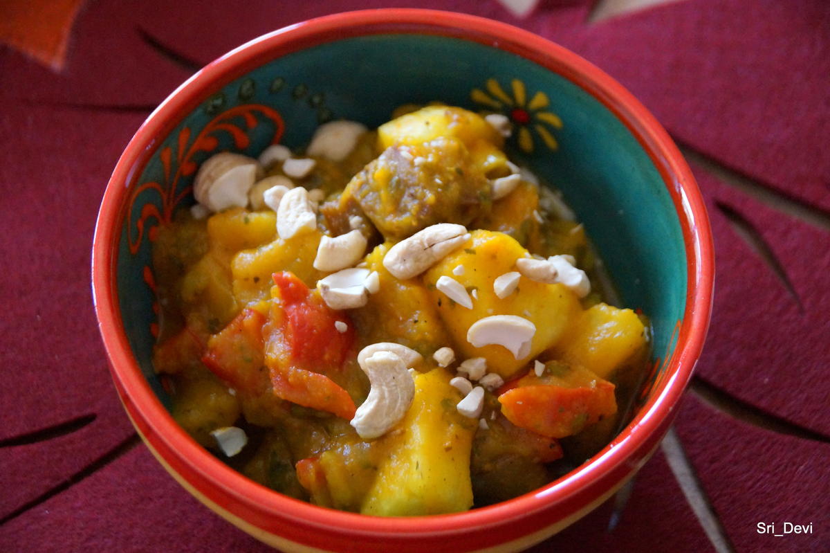 Exotisches Kürbis-Ananas-Curry mit Jackfruit - Rezept - Bild Nr. 2