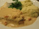 Fisch: Seesaibling mit Krebsfleischsoße und Wurzelpüree - Rezept - Bild Nr. 6719