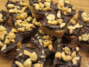 Plätzchen: Erdnusscreme-Schoko-Ecken - Rezept - Bild Nr. 6719