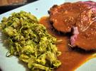Kasslerbraten mit Rosenkohl in Senfrahm - Rezept - Bild Nr. 2