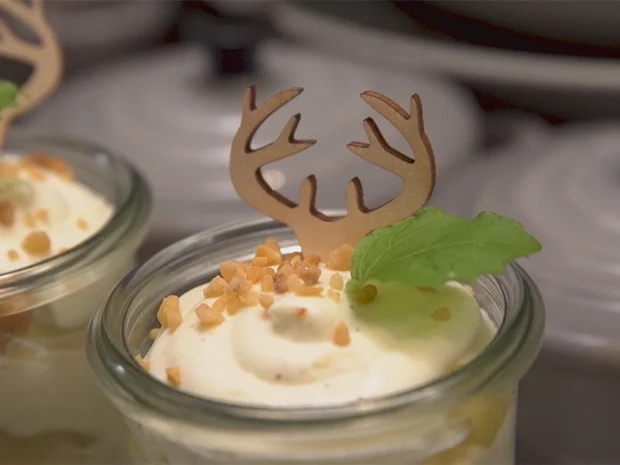 Geschichtetes vom Wibele mit heimischen Äpfeln, Eierlikör und Praliné - Rezept - Bild Nr. 2