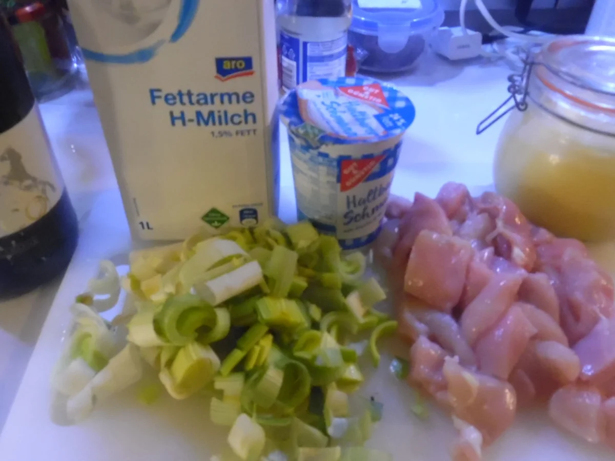 Huhn in Prosecco-Rahm-Soße mit Reis - Rezept - Bild Nr. 6743