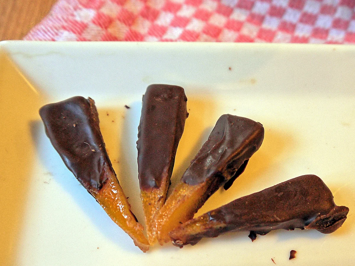 Schokolierte Orangenschalen - Rezept - Bild Nr. 3