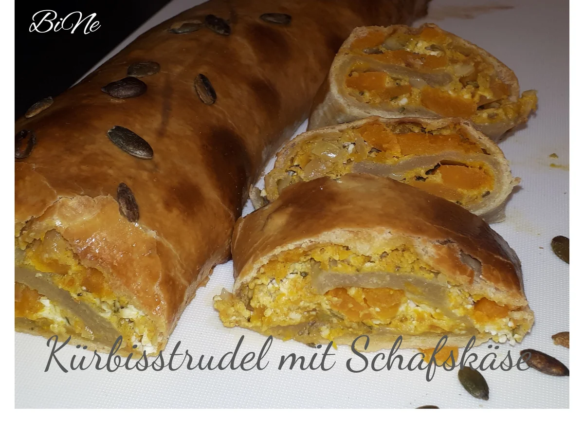 BiNe` S KÜRBISSTRUDEL MIT SCHAFSKÄSE - Rezept - Bild Nr. 6763