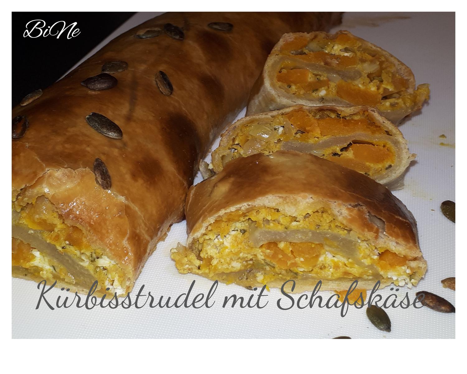 BiNe` S KÜRBISSTRUDEL MIT SCHAFSKÄSE - Rezept - kochbar.de