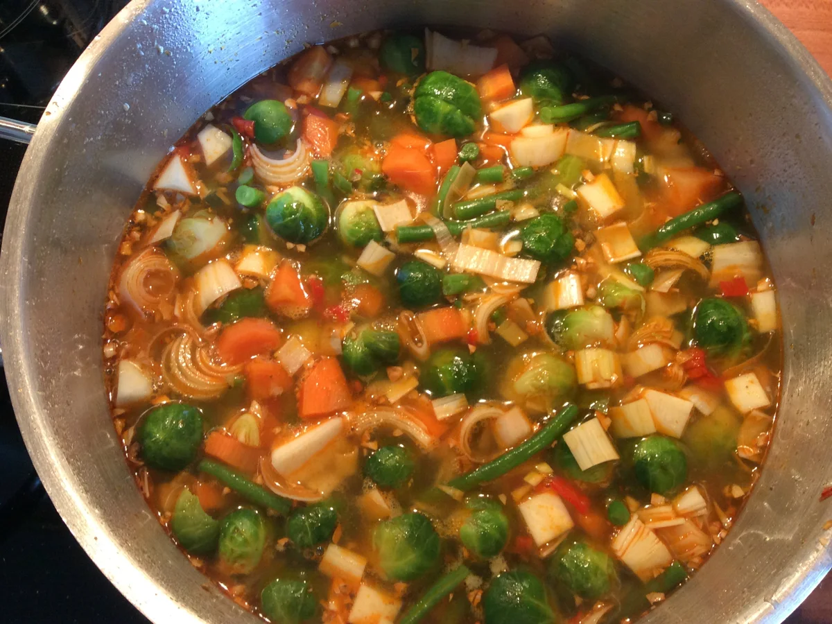 Bunte Gemüsesuppe, asiatisch - Rezept - Bild Nr. 6774