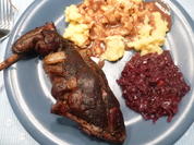 Wildhasenkeule gespickt mit Speck - Rezept - Bild Nr. 6760