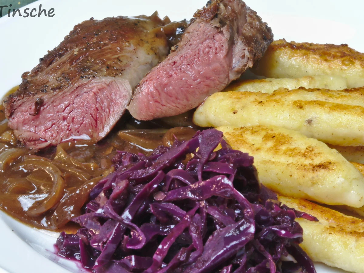 Rehfilet -rosa gebraten- - Rezept - Bild Nr. 6764